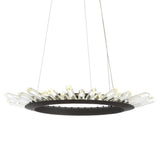 Meuse 24" Adjustable Integrated LED Modern Crystal Pendant
