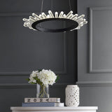 Meuse 24" Adjustable Integrated LED Modern Crystal Pendant