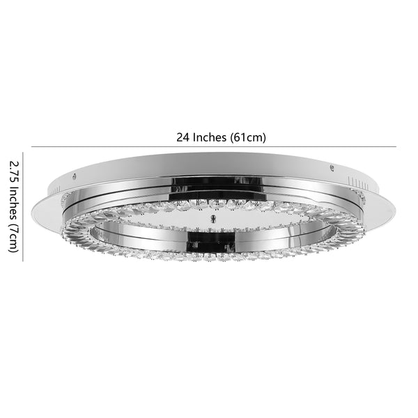 Dimension Image Chrome/Clear / 24''