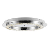 Pounde 18" Integrated Iron/Crystal Glam LED Flush Mount