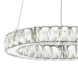 Scabiosa 15.7" Adjustable Integrated LED Metal/Crystal Pendant