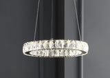 Scabiosa 15.7" Adjustable Integrated LED Metal/Crystal Pendant