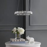 Scabiosa 15.7" Adjustable Integrated LED Metal/Crystal Pendant
