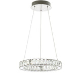 Scabiosa 15.7" Adjustable Integrated LED Metal/Crystal Pendant