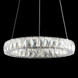 Scabiosa 15.7" Adjustable Integrated LED Metal/Crystal Pendant