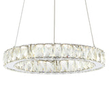 Scabiosa 15.7" Adjustable Integrated LED Metal/Crystal Pendant