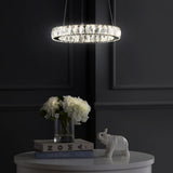 Scabiosa 15.7" Adjustable Integrated LED Metal/Crystal Pendant