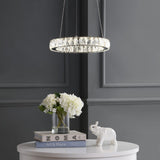 Scabiosa 15.7" Adjustable Integrated LED Metal/Crystal Pendant
