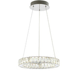 Scabiosa 15.7" Adjustable Integrated LED Metal/Crystal Pendant