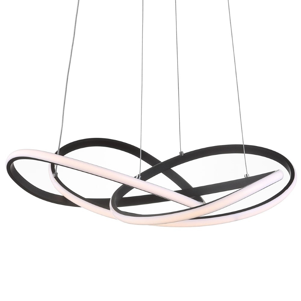 Angel 25" Abstract Integrated LED Metal Adjustable Pendant