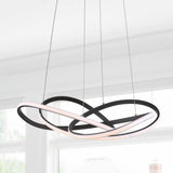 Angel 25" Abstract Integrated LED Metal Adjustable Pendant