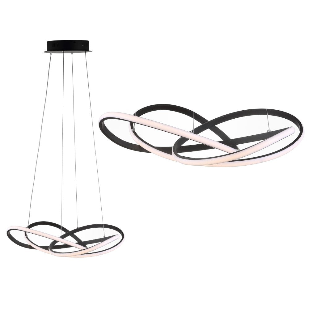 Angel 25" Abstract Integrated LED Metal Adjustable Pendant