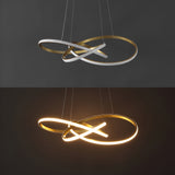 Angel 25" Abstract Integrated LED Metal Adjustable Pendant