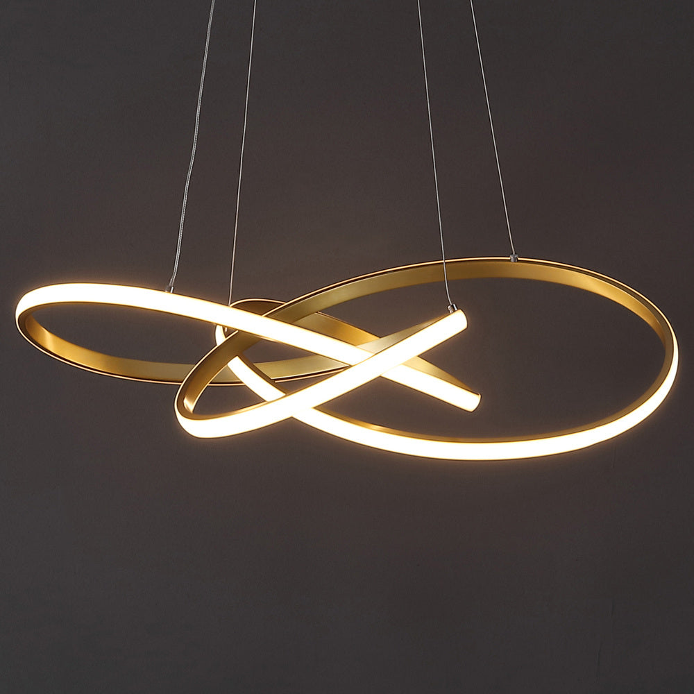 Angel 25" Abstract Integrated LED Metal Adjustable Pendant