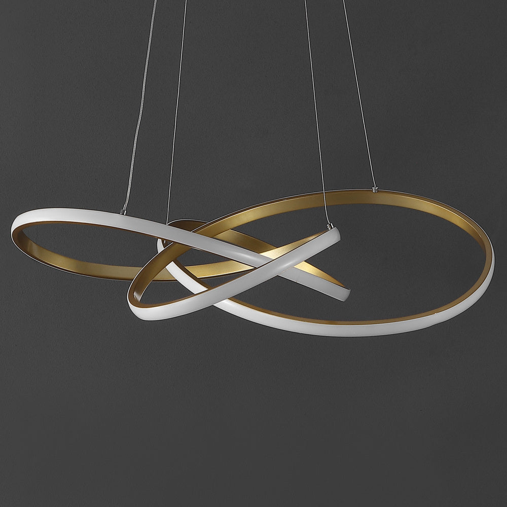 Angel 25" Abstract Integrated LED Metal Adjustable Pendant