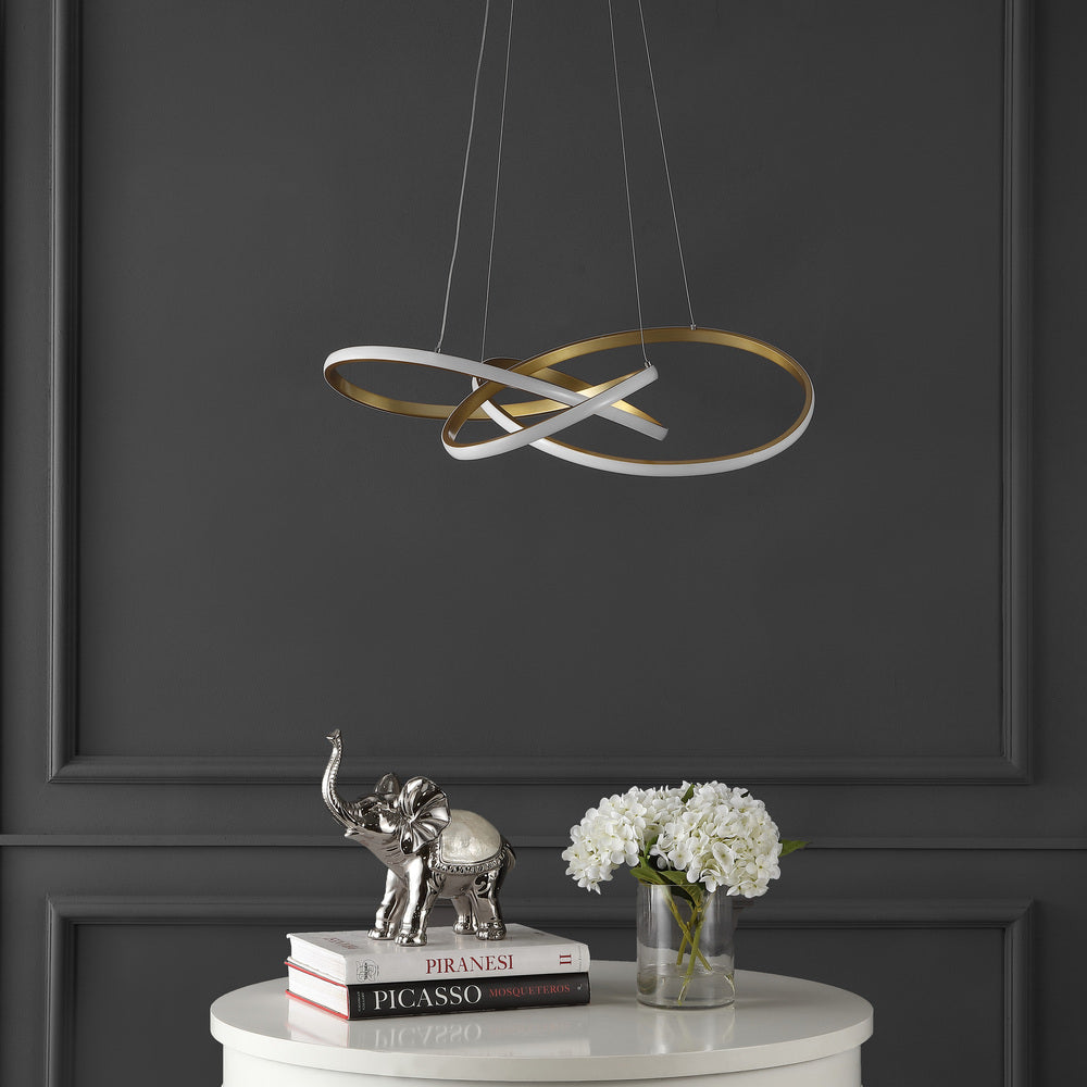 Angel 25" Abstract Integrated LED Metal Adjustable Pendant