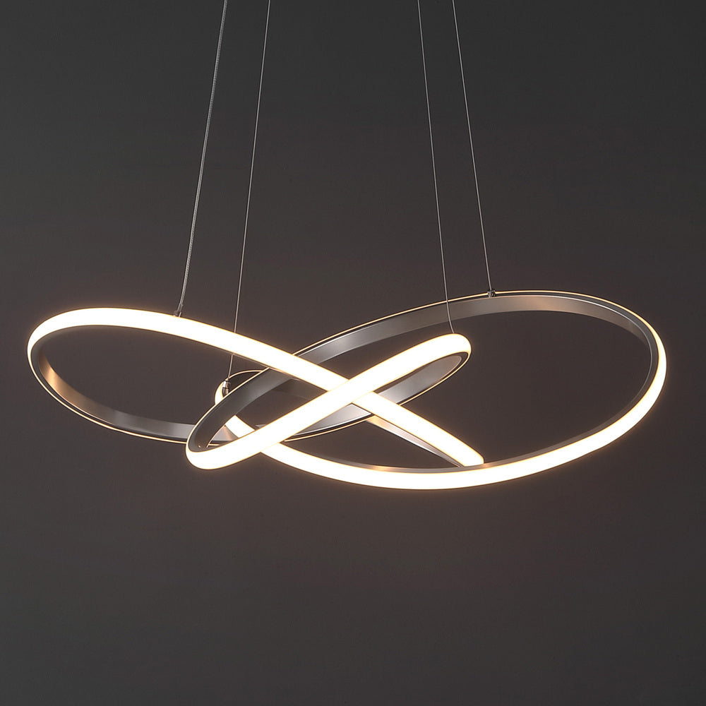 Angel 25" Abstract Integrated LED Metal Adjustable Pendant