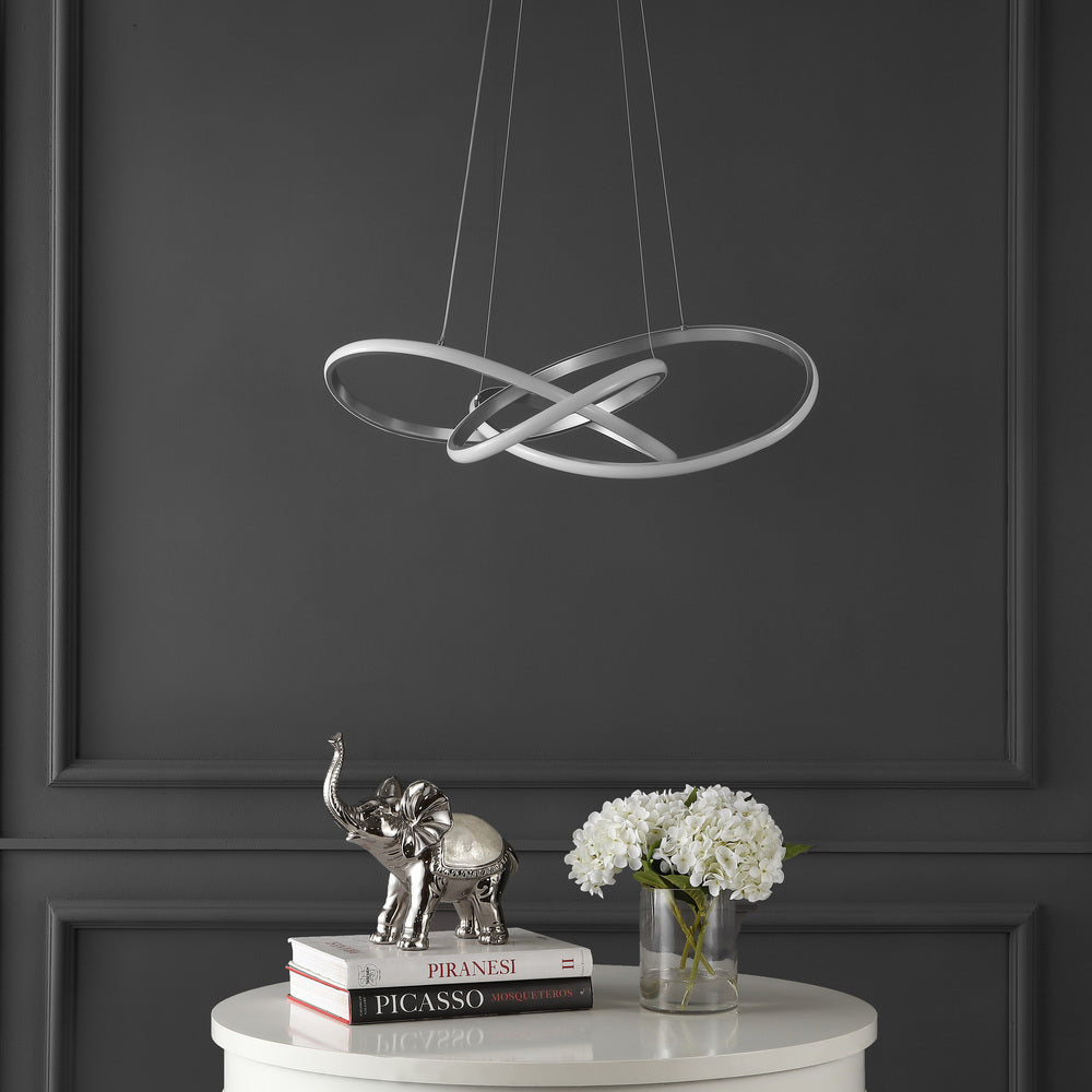 Angel 25" Abstract Integrated LED Metal Adjustable Pendant