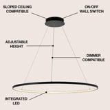 Mary Modern Contemporary Iron Integrated LED Pendant