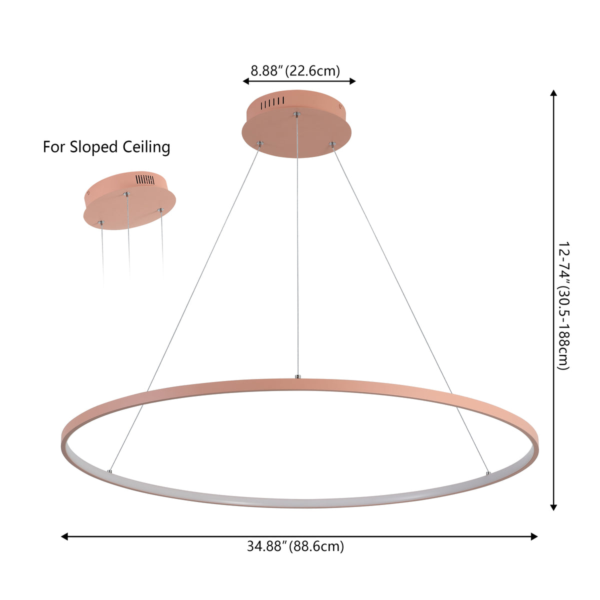 Mary Modern Contemporary Iron Integrated LED Pendant