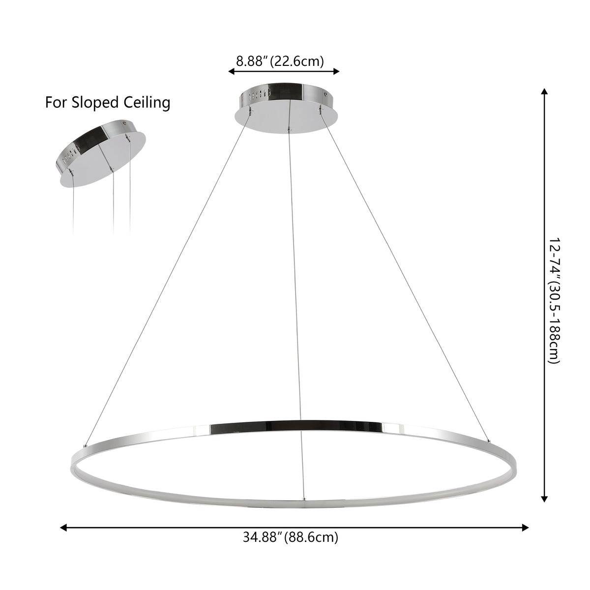 Mary Modern Contemporary Iron Integrated LED Pendant