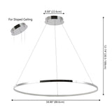 Mary Modern Contemporary Iron Integrated LED Pendant