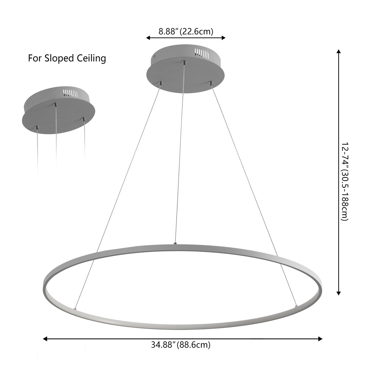Mary Modern Contemporary Iron Integrated LED Pendant