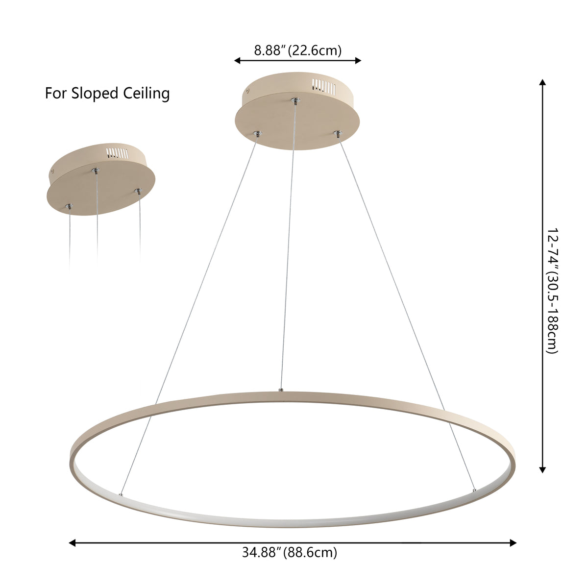 Mary Modern Contemporary Iron Integrated LED Pendant