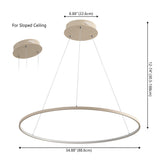 Mary Modern Contemporary Iron Integrated LED Pendant