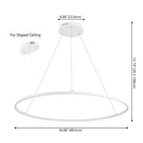 Mary Modern Contemporary Iron Integrated LED Pendant