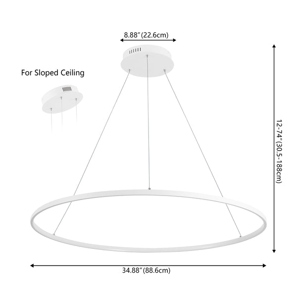 Dimension Image Matte White / 35''