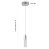 Hubbard 4.75" Bubble Acrylic/Iron Modern Minimalist Integrated LED Pendant