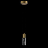 Hubbard 4.75" Bubble Acrylic/Iron Modern Minimalist Integrated LED Pendant
