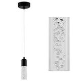 Hubbard 4.75" Bubble Acrylic/Iron Modern Minimalist Integrated LED Pendant