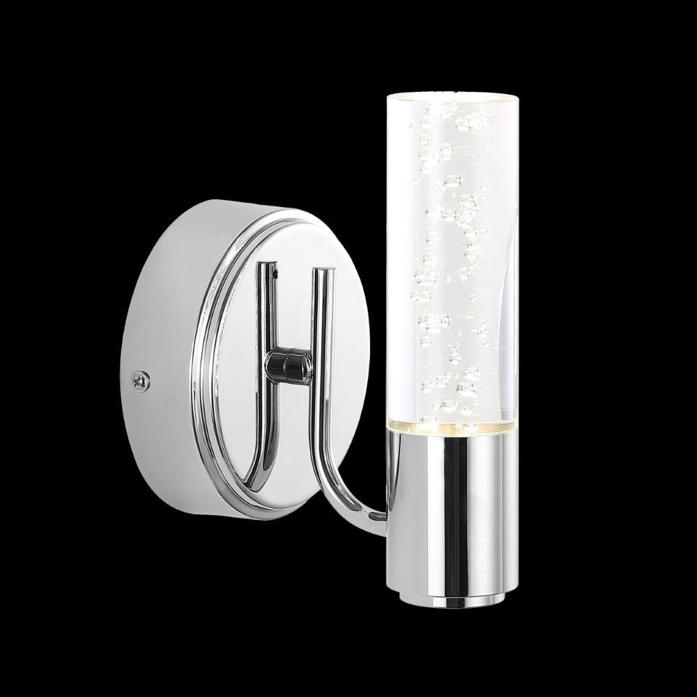 Jackson Minimalist Modern Bubble Acrylic/Iron Integrated LED Vanity Light