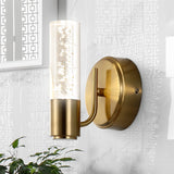 Jackson Minimalist Modern Bubble Acrylic/Iron Integrated LED Vanity Light