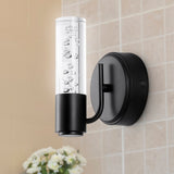 Jackson Minimalist Modern Bubble Acrylic/Iron Integrated LED Vanity Light