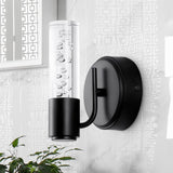 Jackson Minimalist Modern Bubble Acrylic/Iron Integrated LED Vanity Light