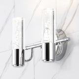 Jackson Minimalist Modern Bubble Acrylic/Iron Integrated LED Vanity Light