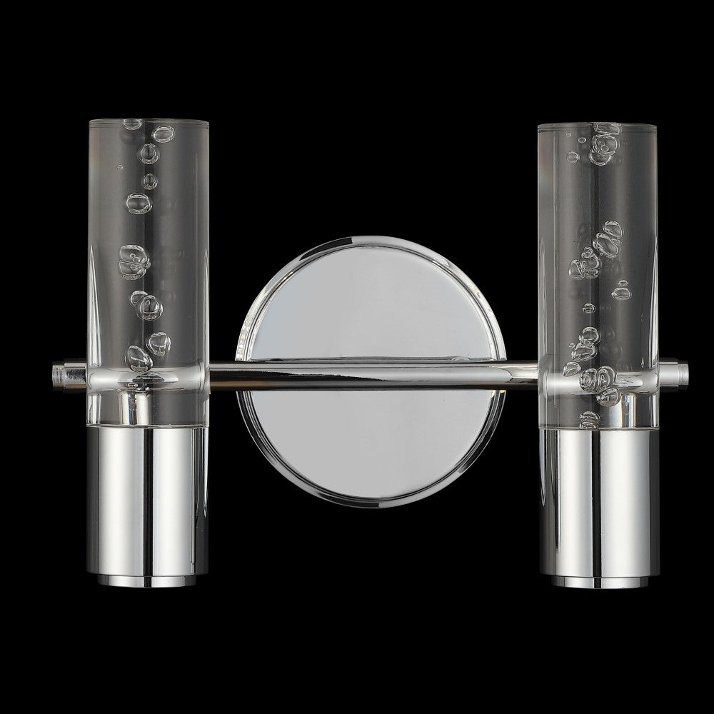Jackson Minimalist Modern Bubble Acrylic/Iron Integrated LED Vanity Light