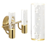 Jackson Minimalist Modern Bubble Acrylic/Iron Integrated LED Vanity Light
