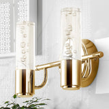 Jackson Minimalist Modern Bubble Acrylic/Iron Integrated LED Vanity Light