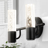 Jackson Minimalist Modern Bubble Acrylic/Iron Integrated LED Vanity Light