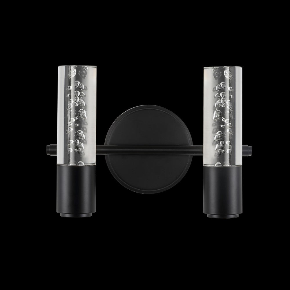Jackson Minimalist Modern Bubble Acrylic/Iron Integrated LED Vanity Light