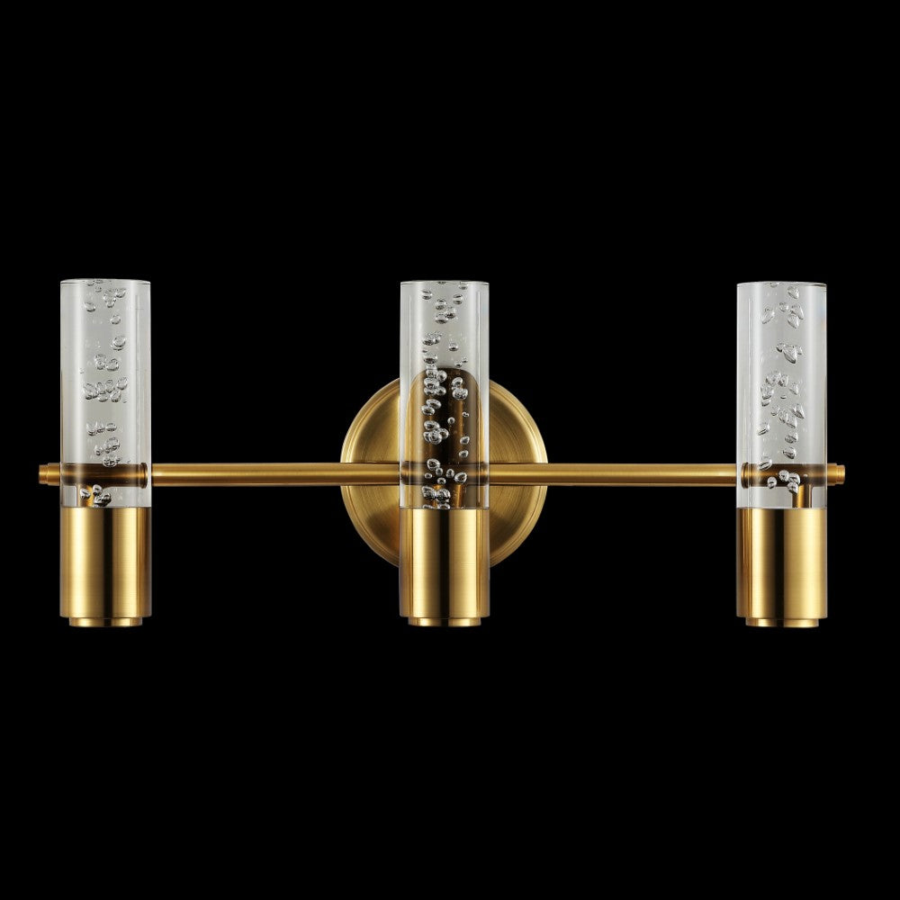 Jackson Minimalist Modern Bubble Acrylic/Iron Integrated LED Vanity Light