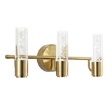 Jackson Minimalist Modern Bubble Acrylic/Iron Integrated LED Vanity Light