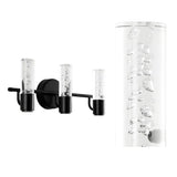 Jackson Minimalist Modern Bubble Acrylic/Iron Integrated LED Vanity Light