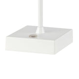 Ariston Modern Industrial Rechargeable/Cordless Iron/Acrylic Integrated LED Table Lamp with Ribbed Shade