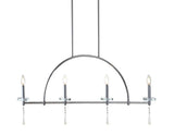 Dakota 41" 4-light Linear Metal/Crystal LED Pendant