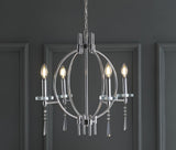 Gatlin 23" Crystal/Metal LED Chandelier